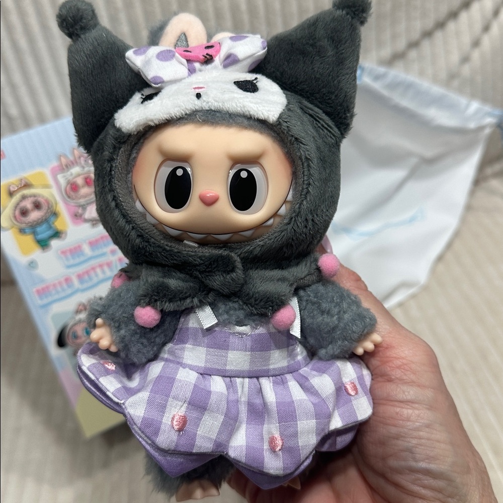 KUROMI-Pop Mart x Hello Kitty The Monsters Plush. New.Box opened to verify. - Picture 2 of 10